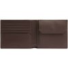 Pánska kožená peňaženka Calvin Klein - Minimalism Leather Billfold Wallet 5CC + Coin /Hnedá