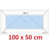 Soft Plastové okno 100x50 cm, sklopné