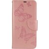 Púzdro TopQ Samsung A22 Flipové Butterfly ružové svetlé 63576