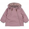 Mikk Line Ľahká detská prechodná bunda odolná voči vetru a dažďu ružová Woodrose