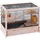 Ferplast Drevená klietka pre hlodavce Hamsterville 60 klietka pre škrečka 60 x 34 x 49 cm