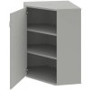 Policová skriňa Strong L, 80x115,2x40 cm, sivá/sivá
