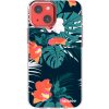 Picasee silikónový prehľadný obal pre Apple iPhone 13 mini - Monstera Color