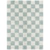 Svetlomodro-krémový prateľný ručne tkaný bavlnený koberec 120x160 cm Kitchen Tiles Blue Sage – Lorena Canals