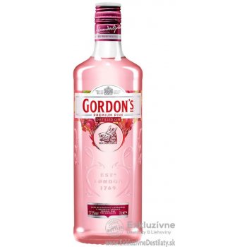 Gordon's Premium Pink Gin 37,5% 0,7 l (čistá fľaša)