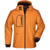 James&Nicholson Pánska zimná softshellová bunda JN1000 Orange L