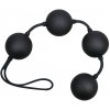 Velvet anal balls 23 x 3,5 cm black gb24684