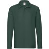 Fruit of the Loom pánska polokošeľa s dlhým rukávom forest green
