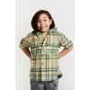 Detská bavlnená košeľa Coccodrillo zelená farba WC4136401NAK 110