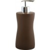 MSV dávkovač mýdla PALMA, hnědý, keramika, 420 ml (141147)