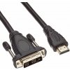 PremiumCord DVI - HDMI prepojovací, tienený, 2 m kphdmd2