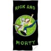 Carbotex · Bavlnená plážová osuška Rick and Morty - motív Brána do tretej dimenzie - 100% bavlna - 70 x 140 cm
