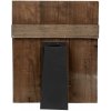 Clayre & Eef Hnedý antik drevený fotorámik s klipom Clipp - 25*3*32 cm / 13*18cm - Clayre & Eef