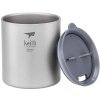 Titanový thermo hrnek s víčkem Keith Mug Double Wall 600 ml - silikonový uzávěr
