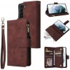 Multifunkčné peňaženkové puzdro na Samsung Galaxy S22 5G - Coffee