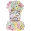 Alize příze Puffy color 5862 pastelová barevná