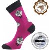 VLNENKA teplé veselé merino ponožky VoXX Fuchsia 35-38 1 pár