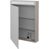 Dreja Jednodverová zrkadlová skrinka AIR GAOE 60 - N07 Stone / Levé