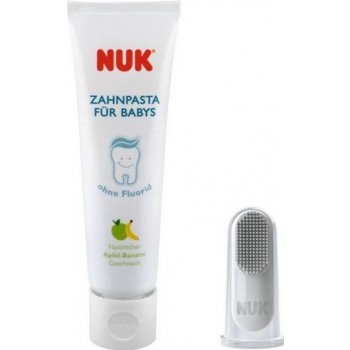 Nuk zubná pasta Apfel-Banane 40 ml + náprstok