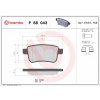 Sada brzdových platničiek kotúčovej brzdy BREMBO P 68 043
