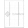 Labelea Samolepiace etikety 49x33 mm biele papierové, na hárku A4, pre laserovú a atramentovú tlač, Farba etikiet Biela, Počet hárkov v balení 100 EPY049033W032S