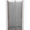 Mexen Velar, posuvné dvere do otvoru 120x200 cm, 8mm číre sklo, ružové zlato, 871-120-000-01-60