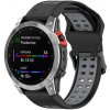 Remienok Sport Wristband čierno-sivý pre Garmin Fenix 7S / 6S / 5S