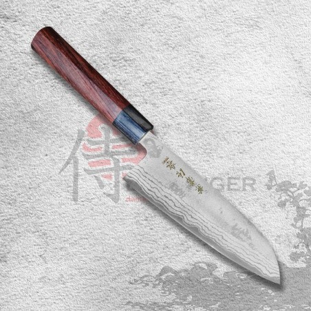 Kanetsune Seki nůž Santoku Blue Steel Zen-Bokashi series 165 mm