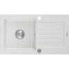 Mexen Pablo - drez granitový 75,2x43,6cm, 1-komorový, biela, 6510751010-20