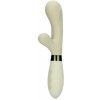 Shots Loveline Silicone Rabbit Vibrator Misty Green, silikónový vibrátor na bod G a klitoris 20,5 x 3,6 cm