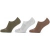 Unisex ponožky O'Neill, FOOTIE 3-PACK biela,khaki,hnedá 39/42