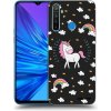 Picasee silikónový čierny obal pre Realme 5 - Unicorn hviezdne nebo