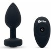 b-Vibe Vibrating Jewel Plug M/L Black Diamond
