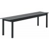 Muuto Lavica Linear Steel Bench 170 cm, black