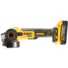 DCG405H2T DEWALT 18 VOLT AKU BEZUHLÍKOVÁ 125MM ÚHLOVÁ BRUSKA, 2X BATERIE POWERSTACK 5,0 AH, NABÍJEČKA, V KUFRU T-STAK