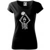 Basketbal kostra - Dámske tričko Pure - S ( Čierna )