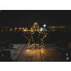 CHOMIK VIANOČNÁ DEKORÁCIA - HVIEZDA LED 30 CM 95 L TEPLO BIELA NA BATÉRIE *0337