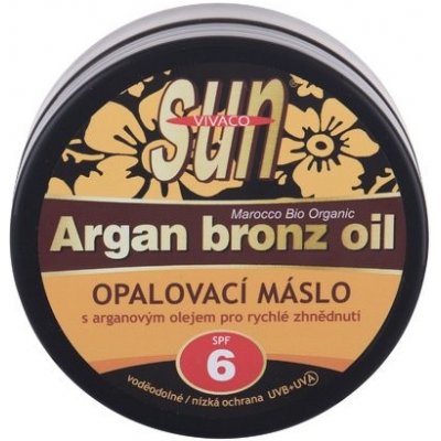 Vivaco Sun Argan Bronz Oil SPF6 - Opaľovacie maslo s arganovým olejom pre rýchle zhnednutie 200 ml