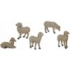 Skupina oviec do 3,9 cm vysoké, 5-dielna sada, vhodné pre figúrky 7-9 cm