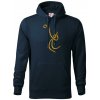 Volejbal zlatá - Mikina pánska Cape s kapucňou - L ( Tmavomodrá (veľmi tmavá - skoro čierna) )