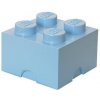 LEGO® Úložný box 4 25 x 25 x 18 cm svetlomodrá