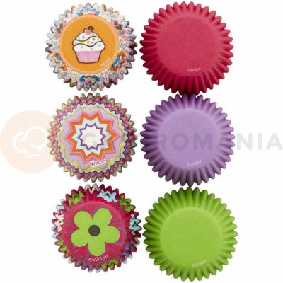 Wilton Košíčky na mini cupcake alebo pralinky priemer 3,1 cm 150 ks mix farieb 05-0-0035