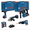 BOSCH BOSCH 18 V súprava 5 ks náradia: GSB + GBH + GWS + GSA + GLI + 3× GBA 18V 5.0Ah + GAL - 0615A5007S
