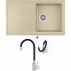 Teka STONE 50 B-TG 1B 1D topaz + Deante NEO LUNO BOC B720 nerezová oceľ