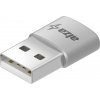 AlzaPower USB-A (M) to USB-C (F) 2.0 OTG vesmírno sivý APW-ADTATC3Y
