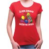 Fajntričko tričko Žijem zdravo, frčím na ovocí červená