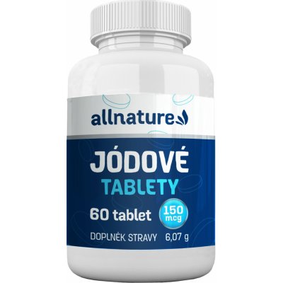 Allnature Jódové tablety 60 tabliet