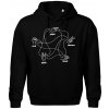 Kameň nožnice papier Spock - Oversized mikina pánska Moon - kratšia + širšia - 3XL ( Čierna )