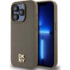 DKNY DKHMP14XPSHRPSW iPhone 14 Pro Max 6.7 hnedé/hnedé pevné puzdro Kožený vzor Kovové logo MagSafe