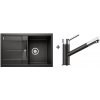 Blanco SET 09-C 24 drez silgranit METRA 45 S 78x50 cm Čierna+batéria Kano Čierna 525915+526175